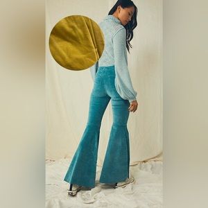 Free People Float On Flare - Citrine Velvet